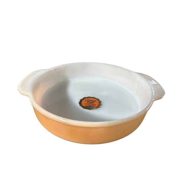 c1950 NEW Fire King 11 piece with stickers Copper Tint bakeware set - Picture 16 of 16